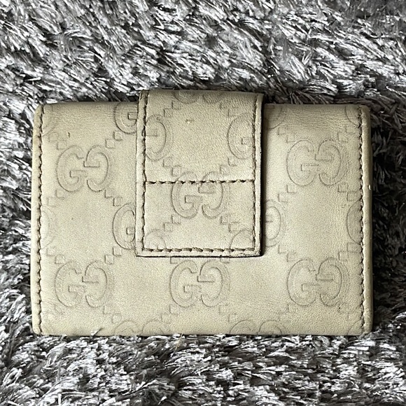 Gucci Key holder Key case Guccissima Beige Gold Woman Authentic - Picture 6 of 15